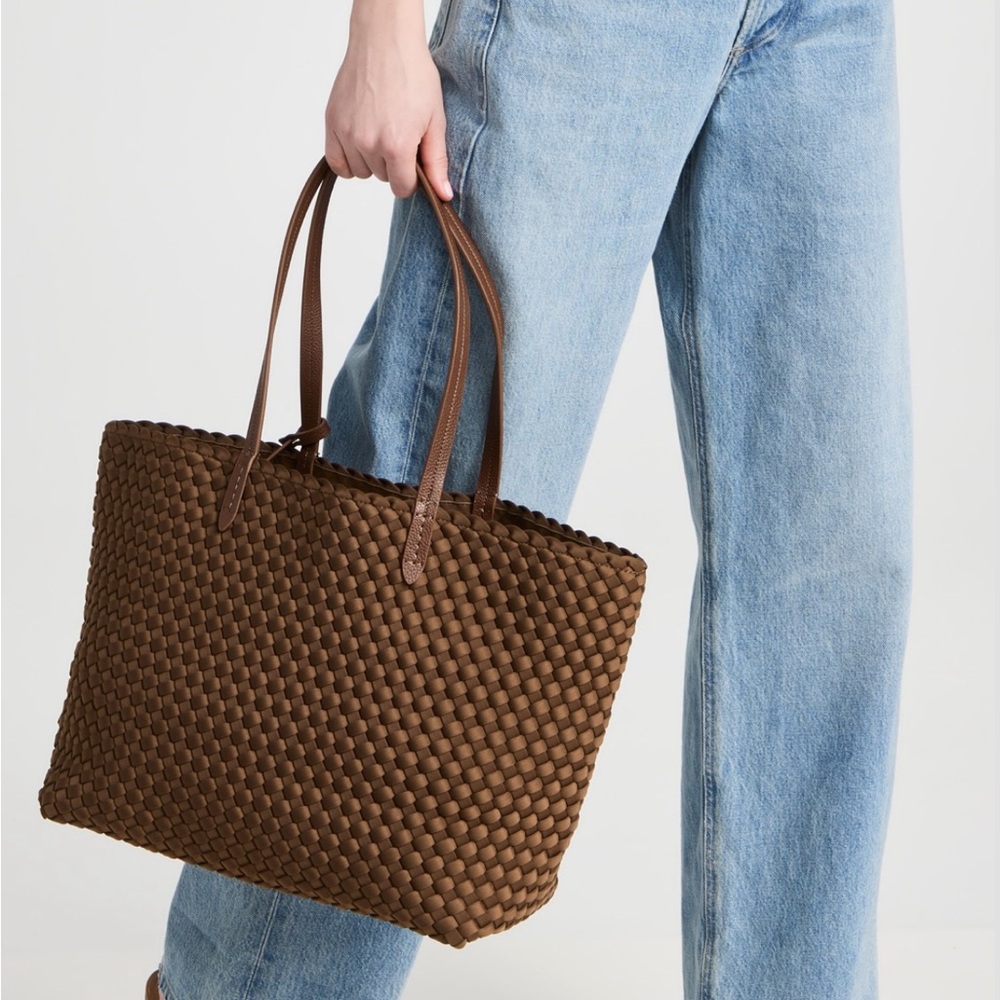 Naghedi Jetsetter Small Woven Tote Bag